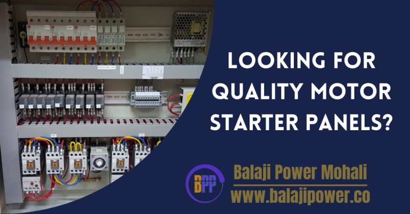 motor starter panels supplier in Mohali and Chandigarh